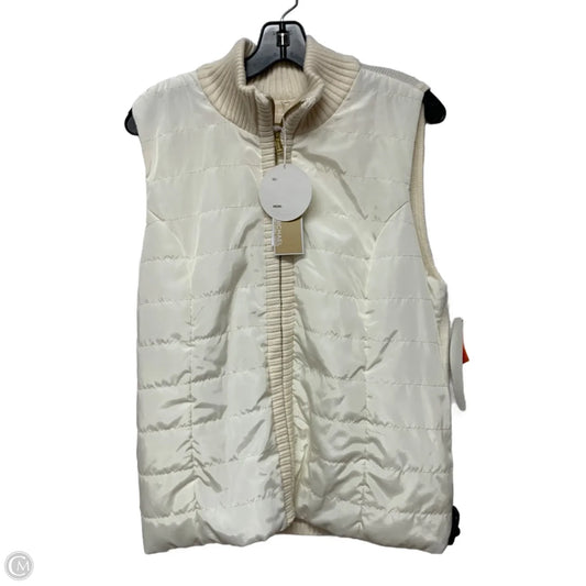 Vest Puffer & Quilted By Michael By Michael Kors In Cream, Size: L