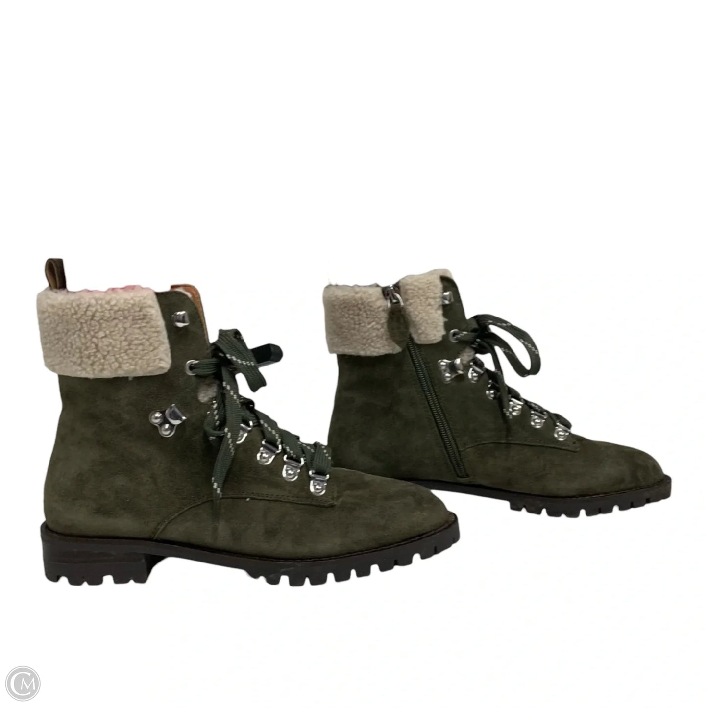 Boots Designer By Rebecca Minkoff In Green, Size: 8.5