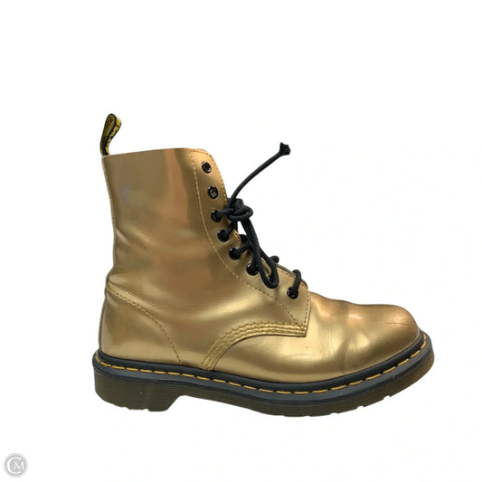 Boots Combat By Dr Martens In Gold, Size: 8