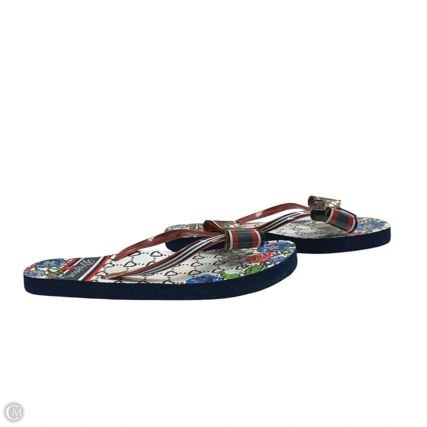 Sandals Designer By Brighton In Blue & Red & White, Size: 7