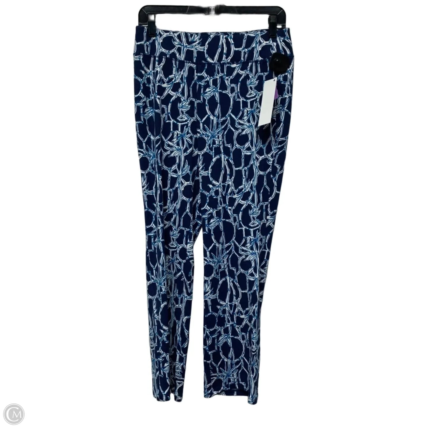 Pants Designer By Lilly Pulitzer In Blue & White, Size: M
