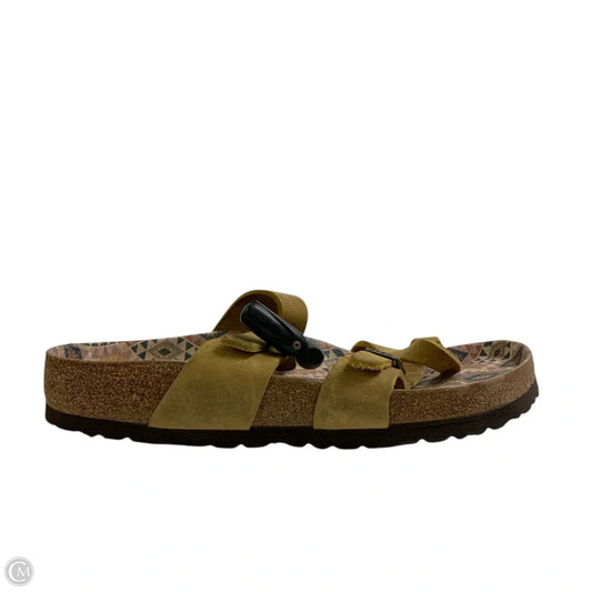 Sandals Flats By Birkenstock In Yellow, Size: 7