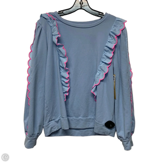 Sweatshirt Designer By Lilly Pulitzer In Blue & Pink, Size: M