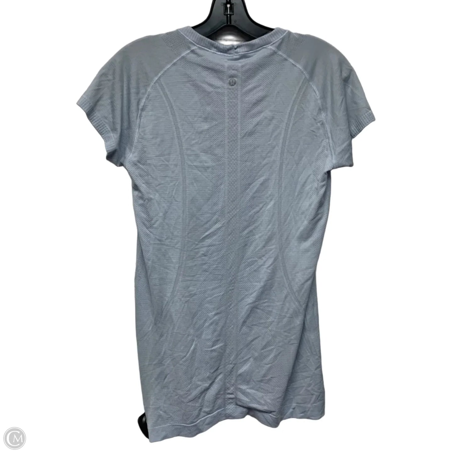 Athletic Top Short Sleeve By Lululemon In Blue, Size: M