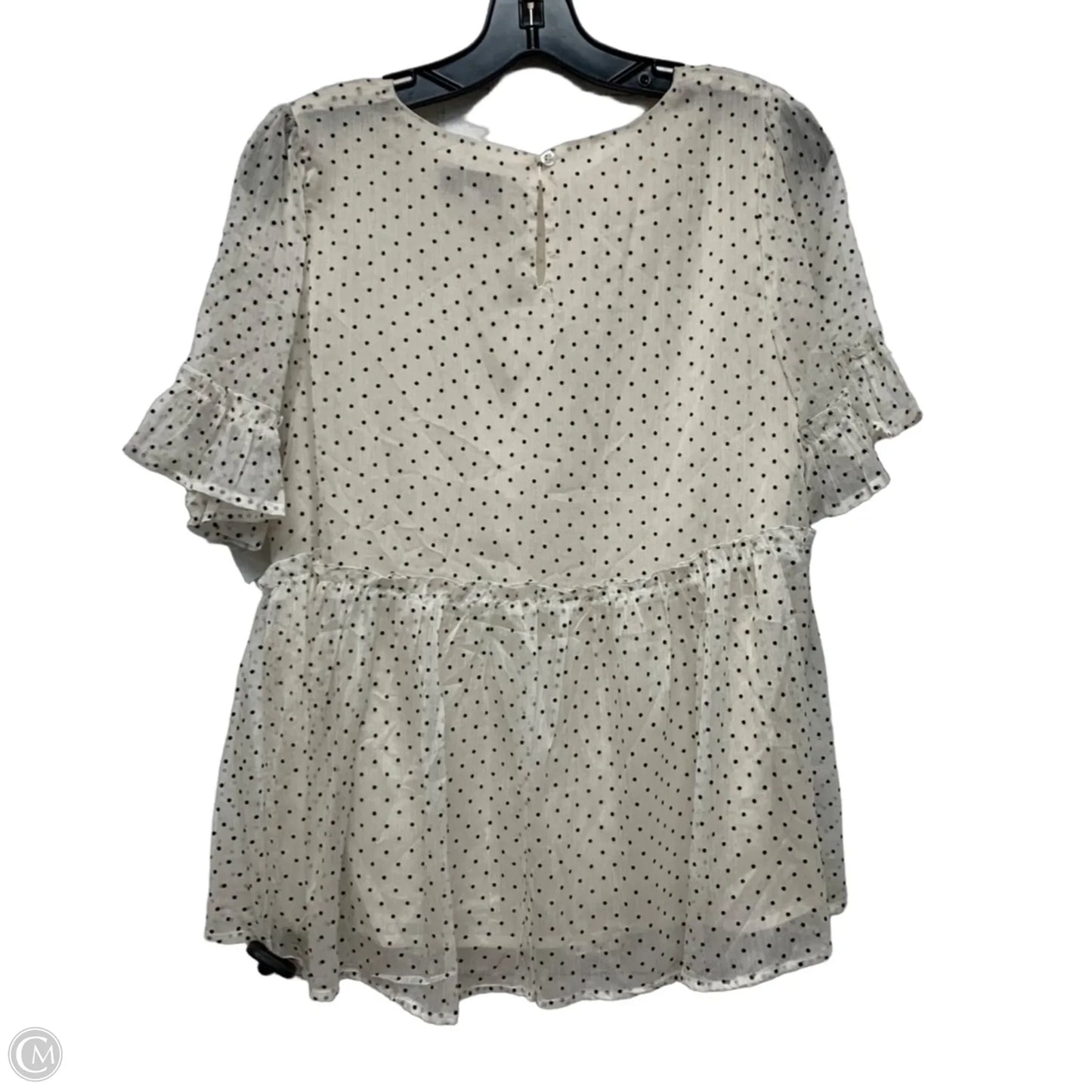 Blouse Short Sleeve By Hayden La In White, Size: S