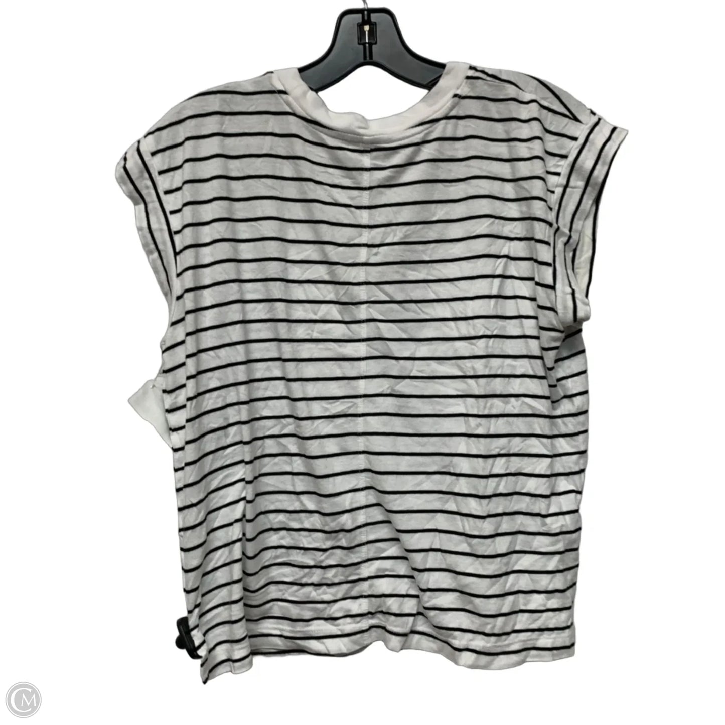 Top Short Sleeve By A New Day In Black & White, Size: S