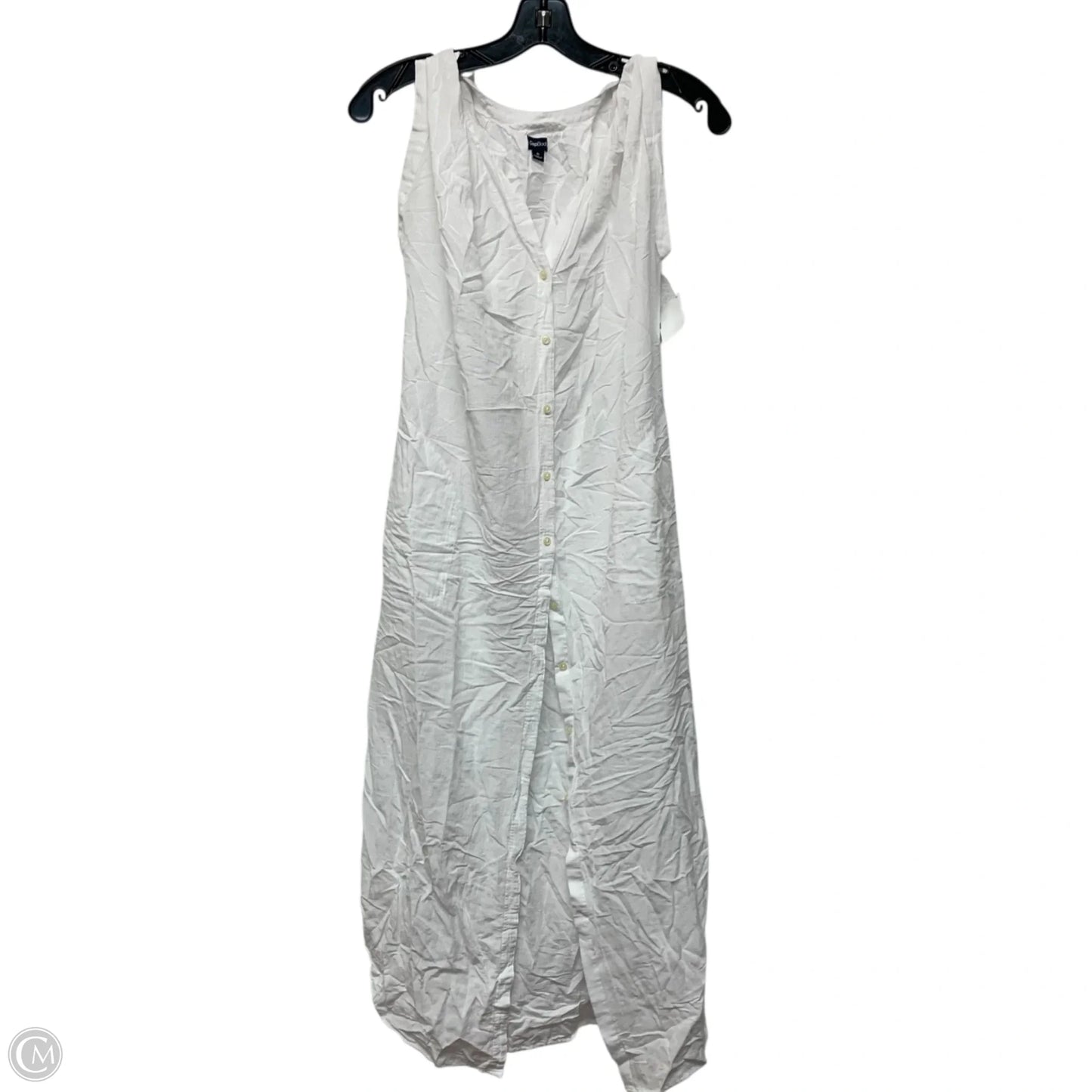 Dress Casual Maxi By Gap In White, Size: S