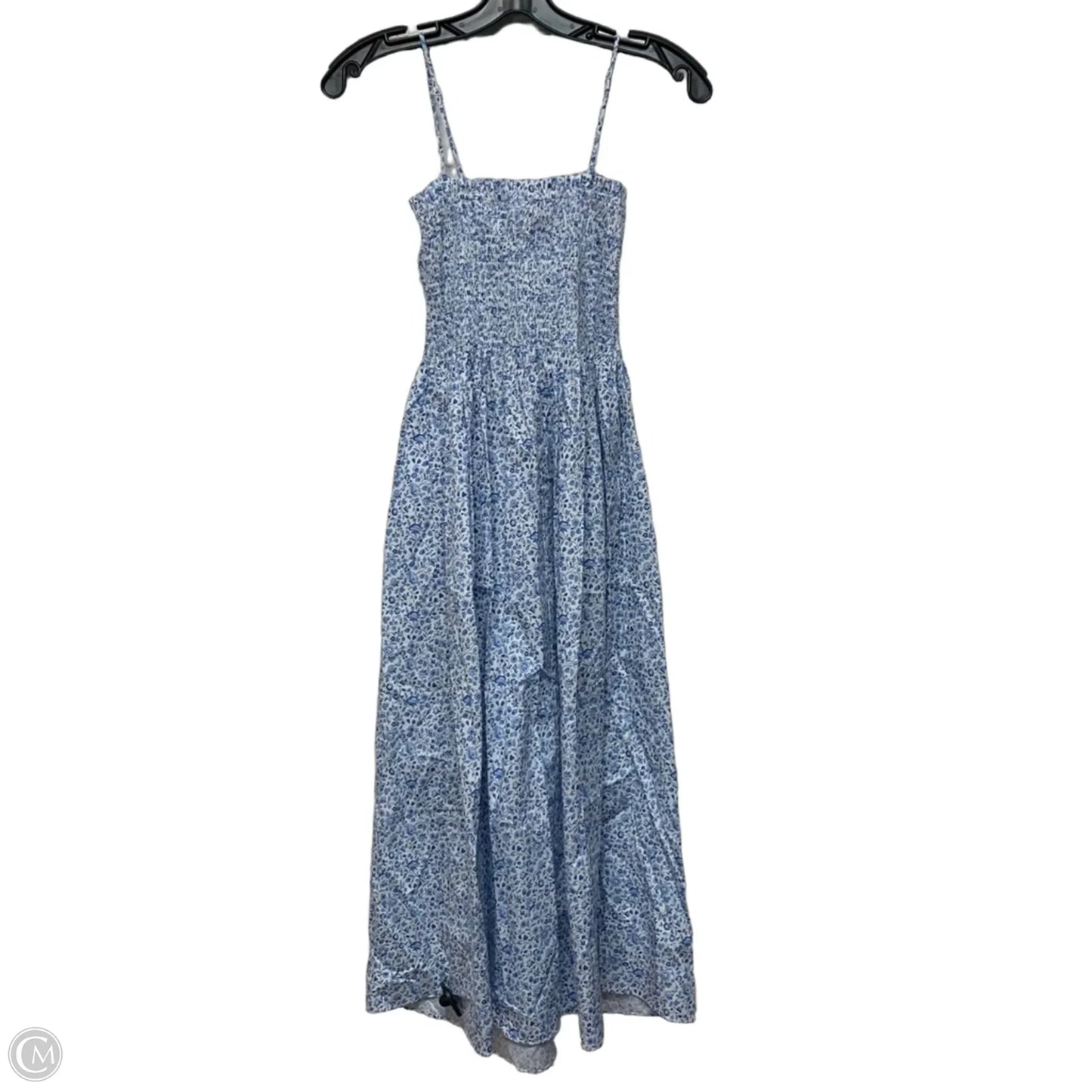 Dress Casual Midi By H&m In Blue & White, Size: S
