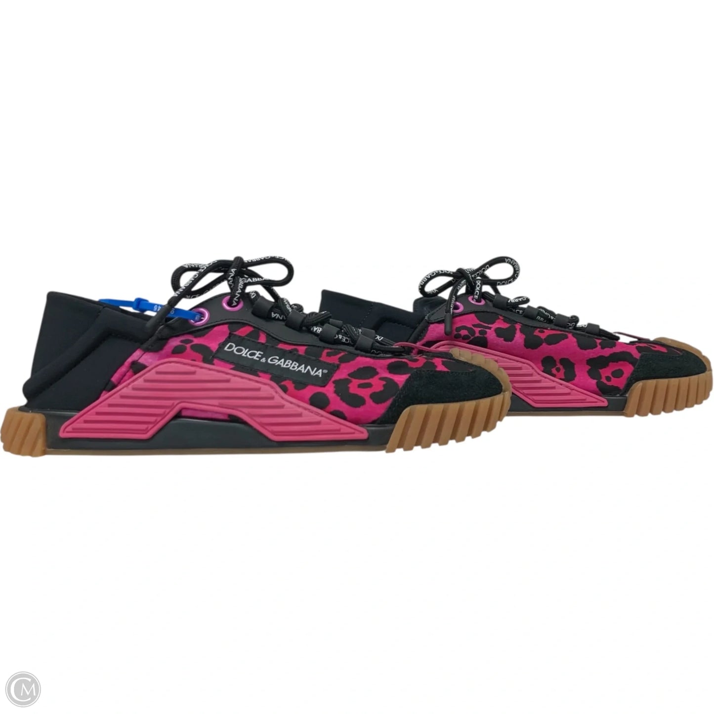 Shoes Luxury Designer By Dolce And Gabbana In Black & Pink, Size: 11.5