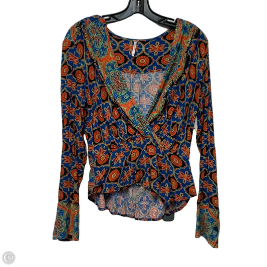 Top Long Sleeve By Free People In Multi-colored, Size: S