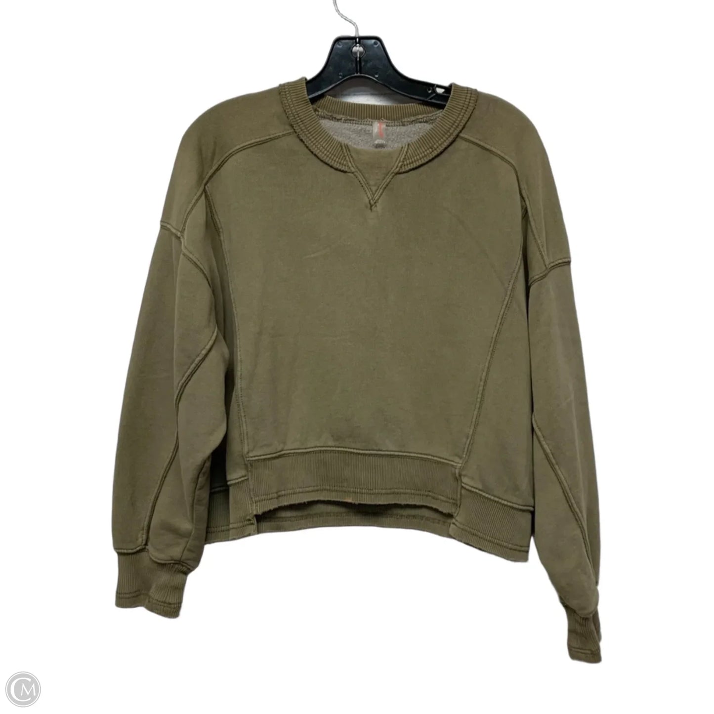 Sweatshirt Crewneck By Free People In Green, Size: Xs