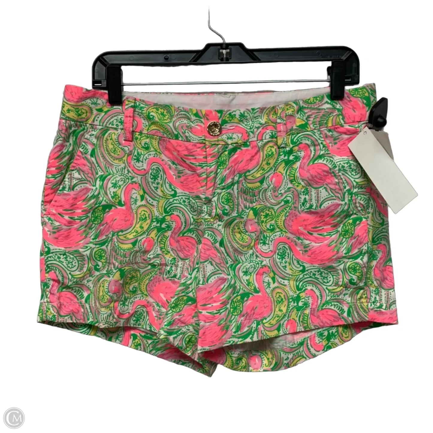 Shorts Designer By Lilly Pulitzer In Green & Pink, Size: 6