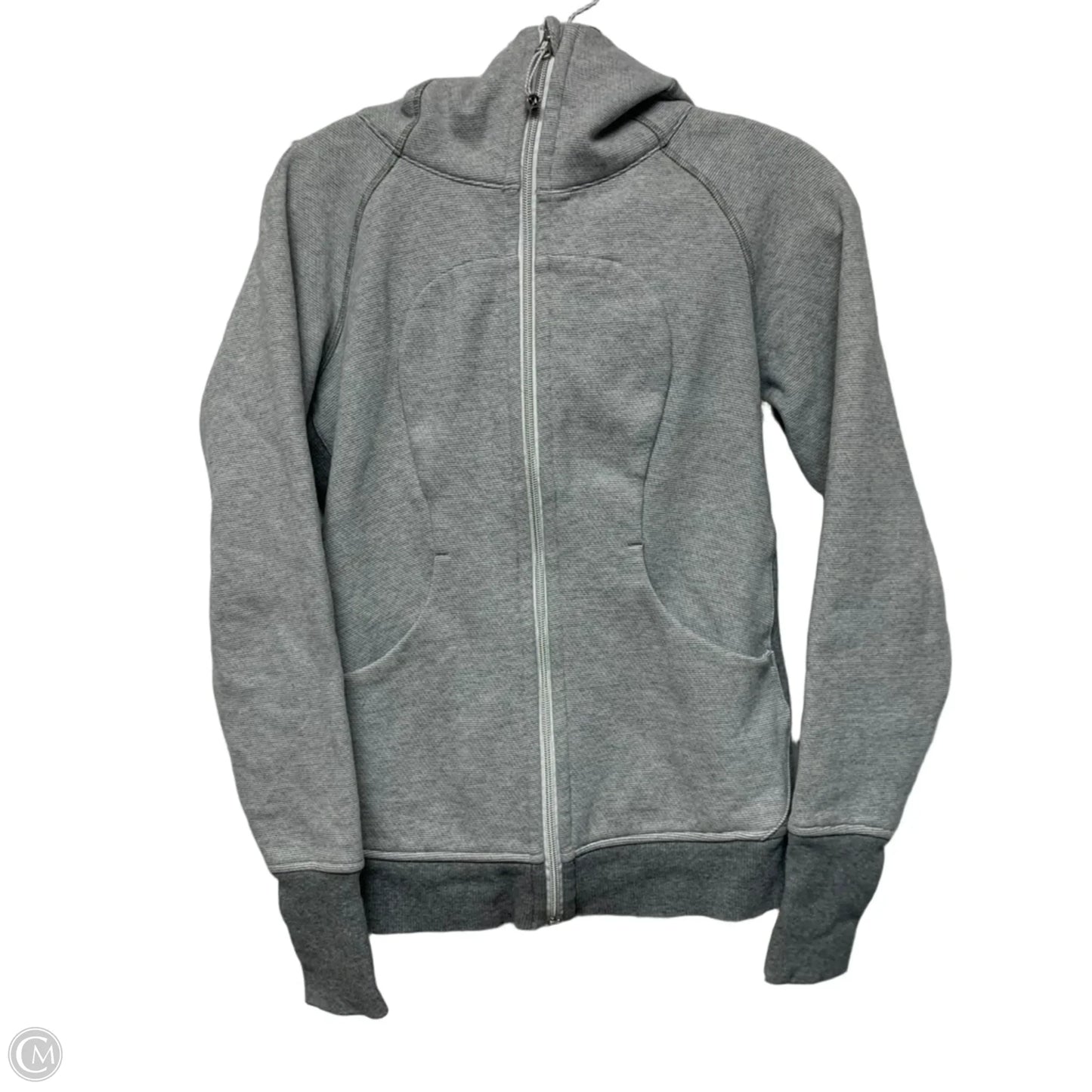 Athletic Jacket By Lululemon In Grey, Size: S