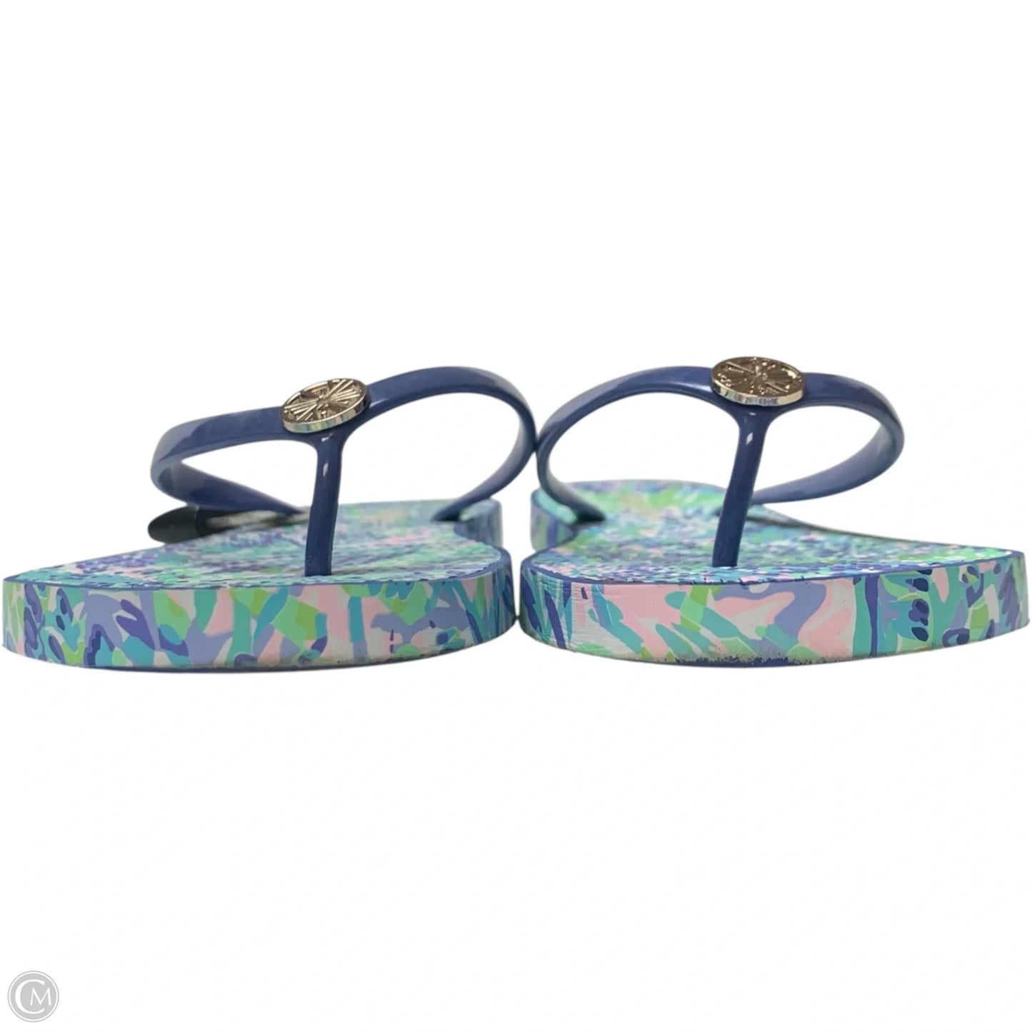 Sandals Designer By Lilly Pulitzer In Blue, Size: 11