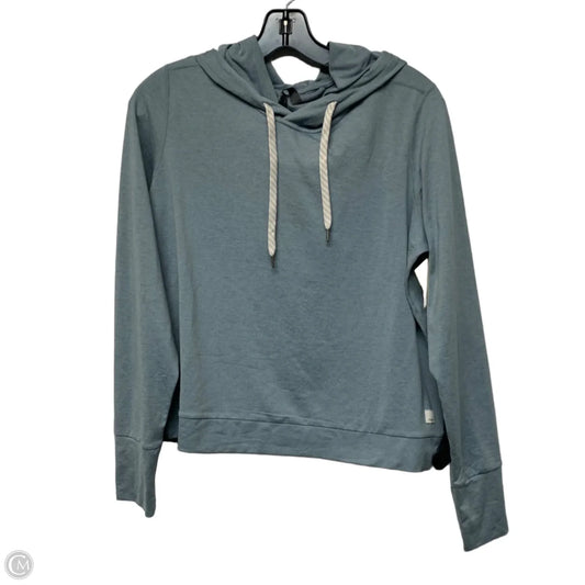 Athletic Top Long Sleeve Hoodie By Vuori In Blue, Size: M