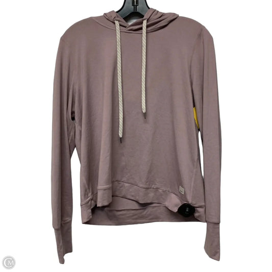 Athletic Top Long Sleeve Hoodie By Vuori In Purple, Size: M