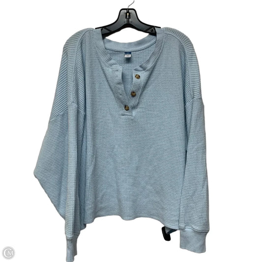 Top Long Sleeve By Old Navy In Blue, Size: 4x