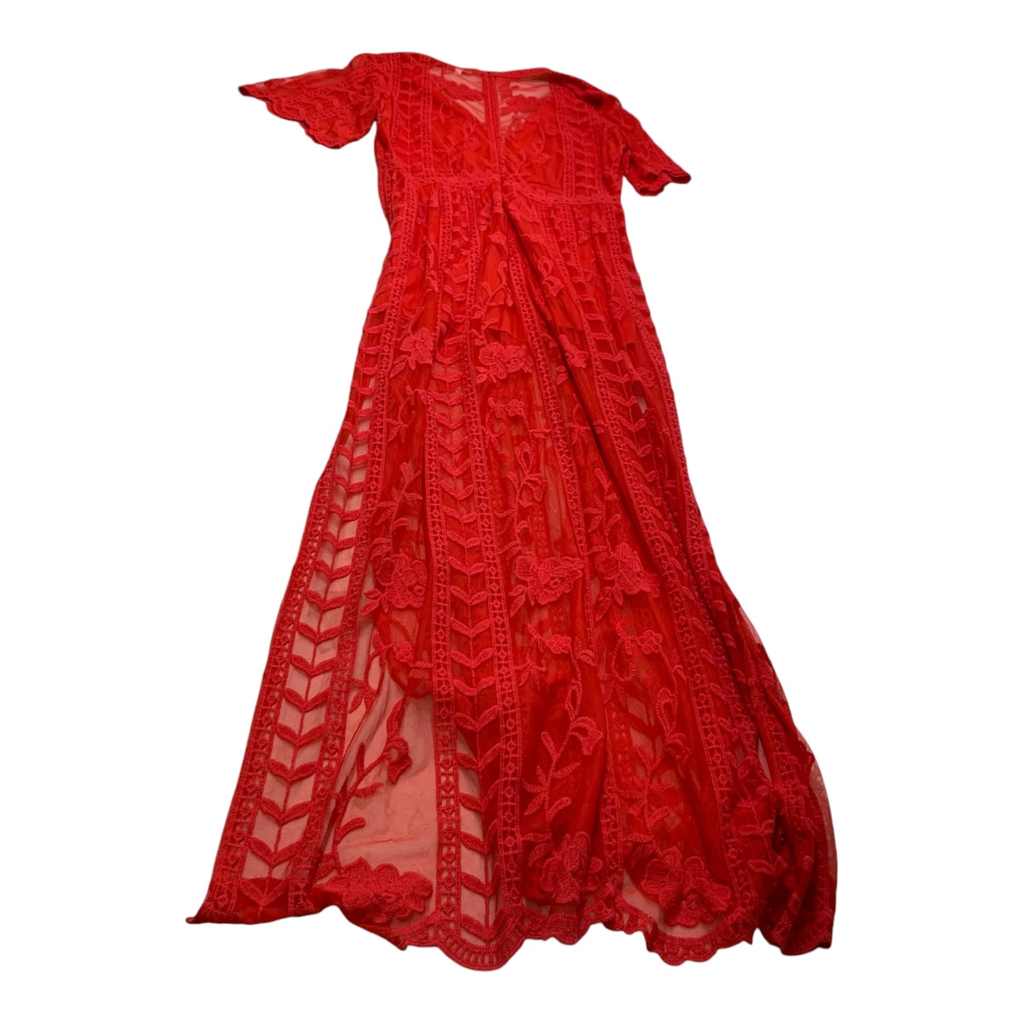 Dress Casual Maxi By Socialite In Red, Size: Xxl