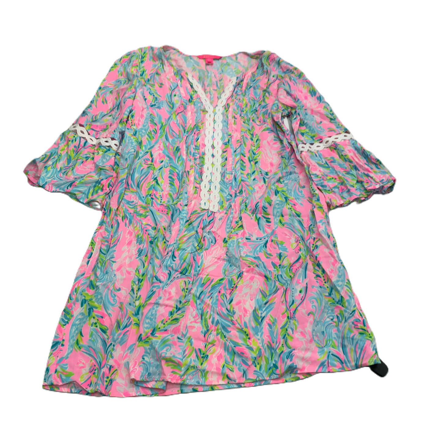 Blue & Pink  Dress Designer By Lilly Pulitzer  Size: M