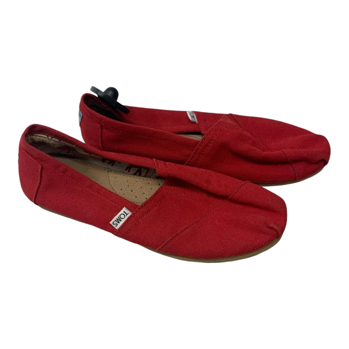 Shoes Flats By Toms In Red, Size: 8