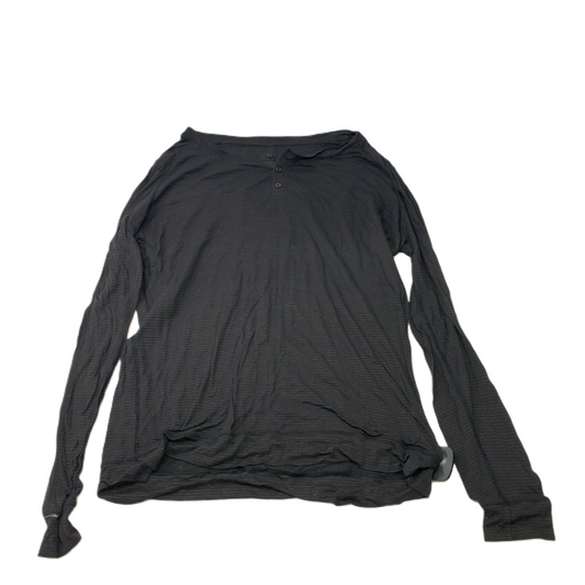 Black  Athletic Top Long Sleeve Crewneck By Lululemon  Size: M