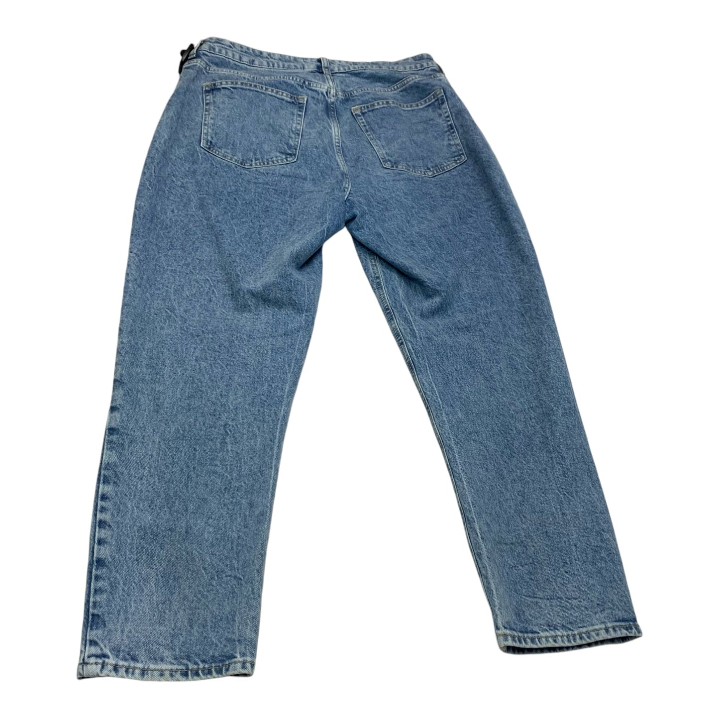 Jeans Straight By H&m In Blue Denim, Size: 12