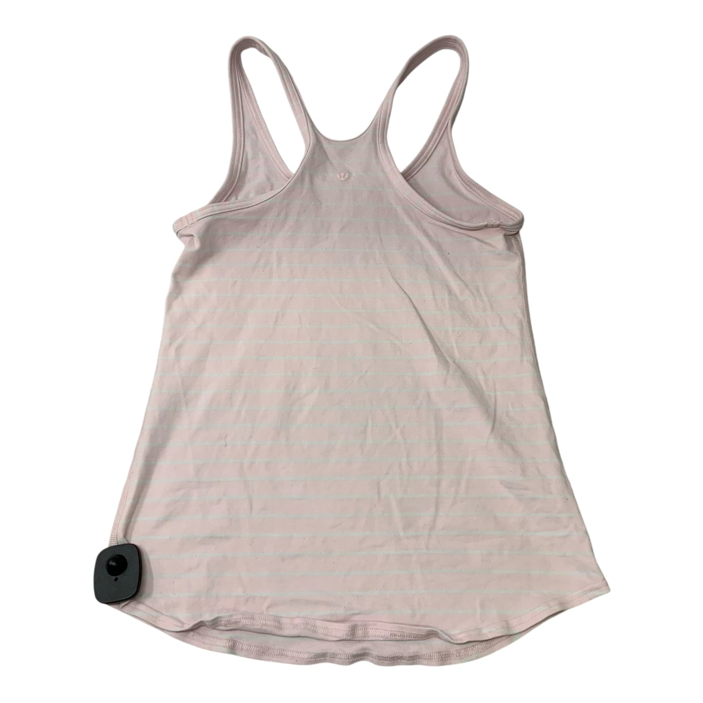 Athletic Tank Top By Lululemon In Pink & White, Size: L