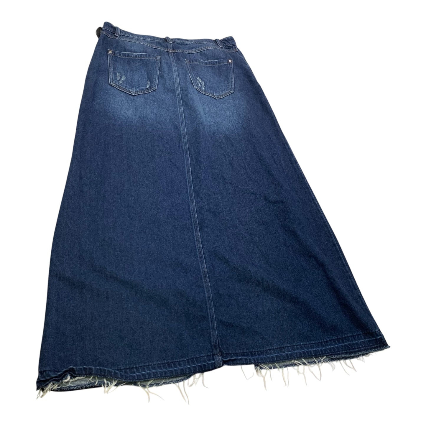 Skirt Maxi By Inc In Blue Denim, Size: L