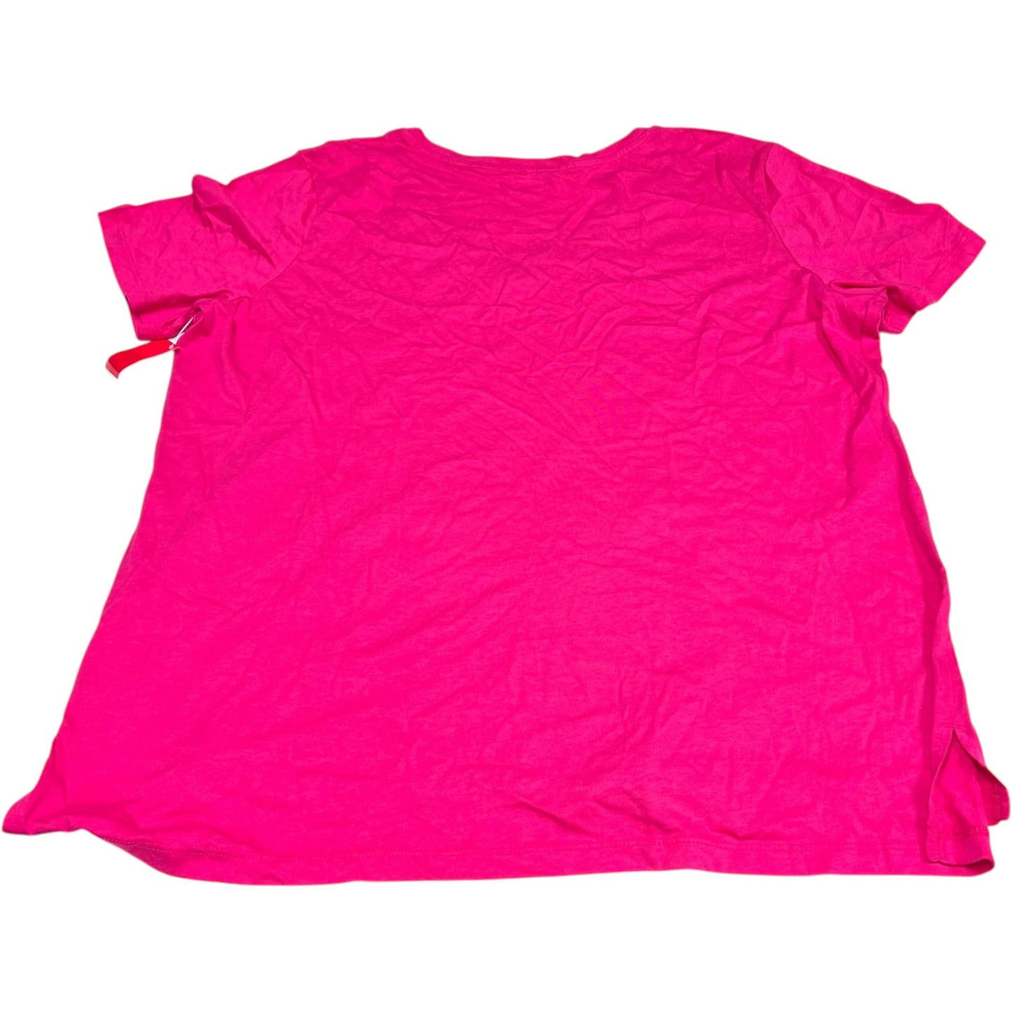 Top Short Sleeve Basic By Eddie Bauer In Pink, Size: Xxl