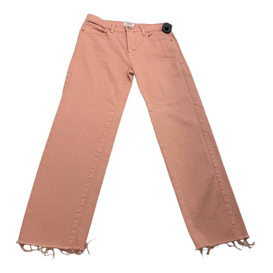 Jeans Straight By Kensie In Pink Denim, Size: 4