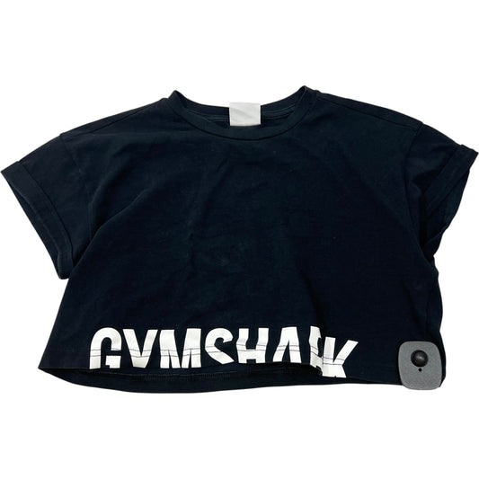 Athletic Top Short Sleeve By Gym Shark In Black, Size: Xs