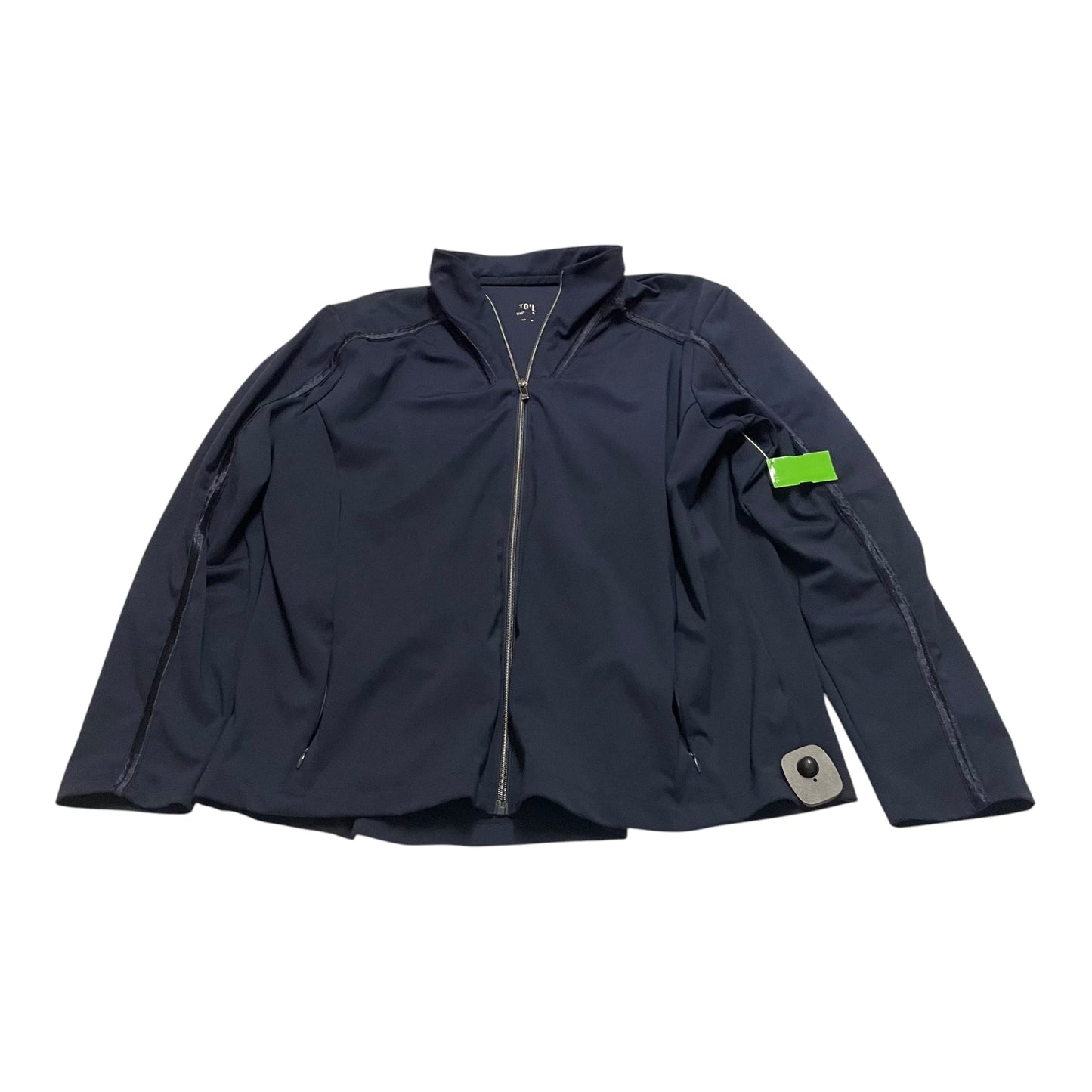 Athletic Jacket By Tall In Navy, Size: Xxl