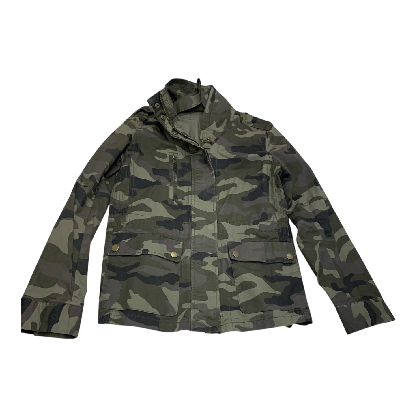 Jacket Utility By Love Tree In Camouflage Print, Size: M