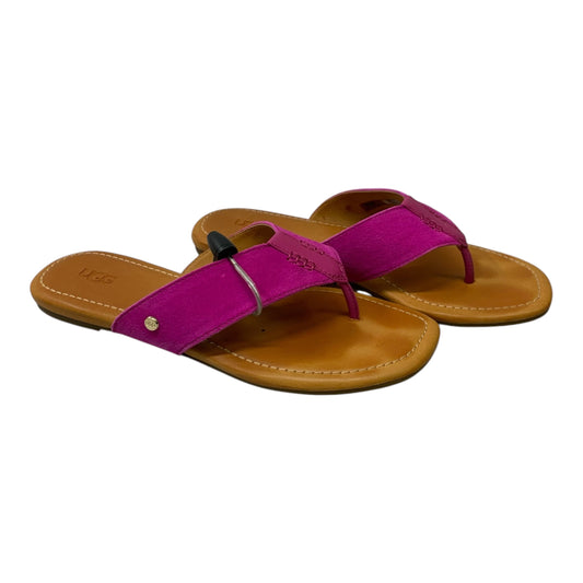 Sandals Designer By Ugg In Purple, Size: 9