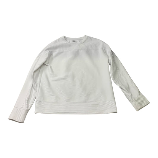 Athletic Top Long Sleeve Crewneck By Gapfit In White, Size: S