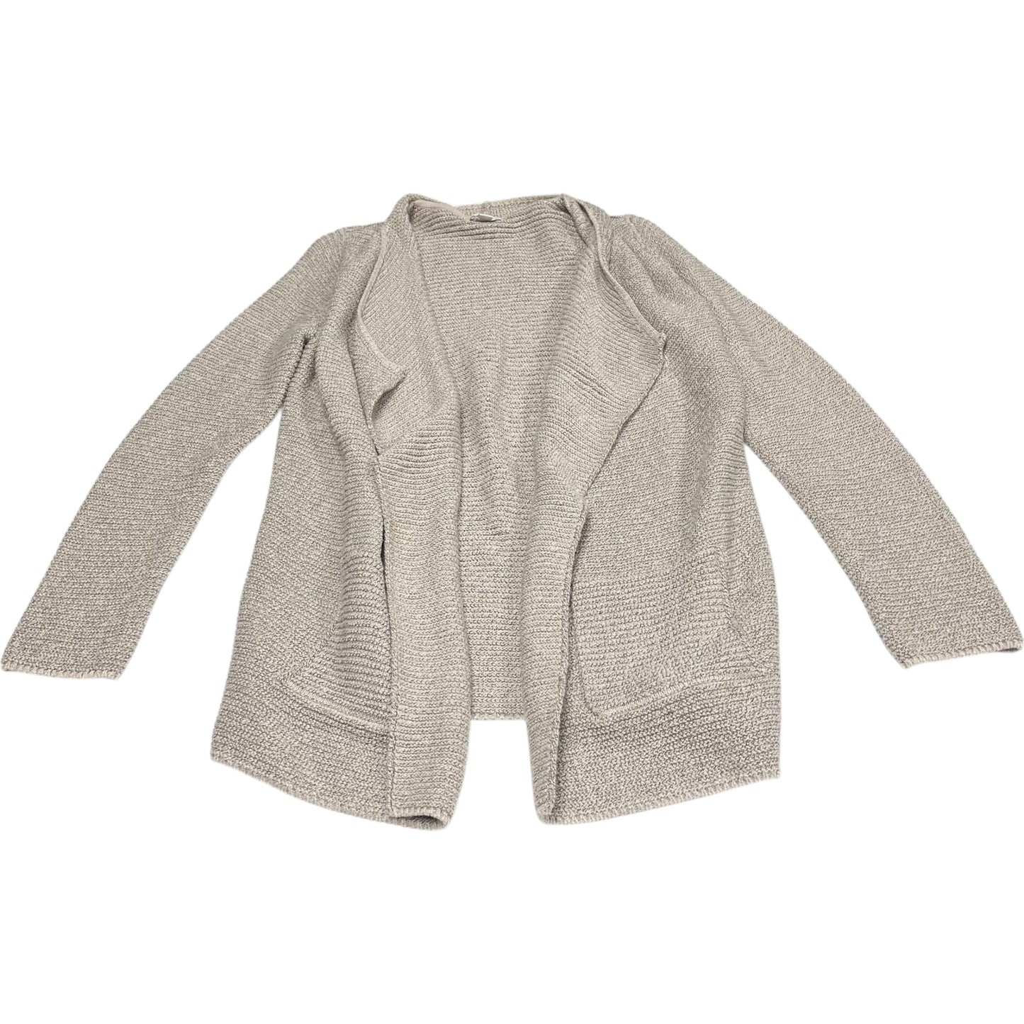 Sweater Cardigan By Pure Jill In Beige, Size: Xs