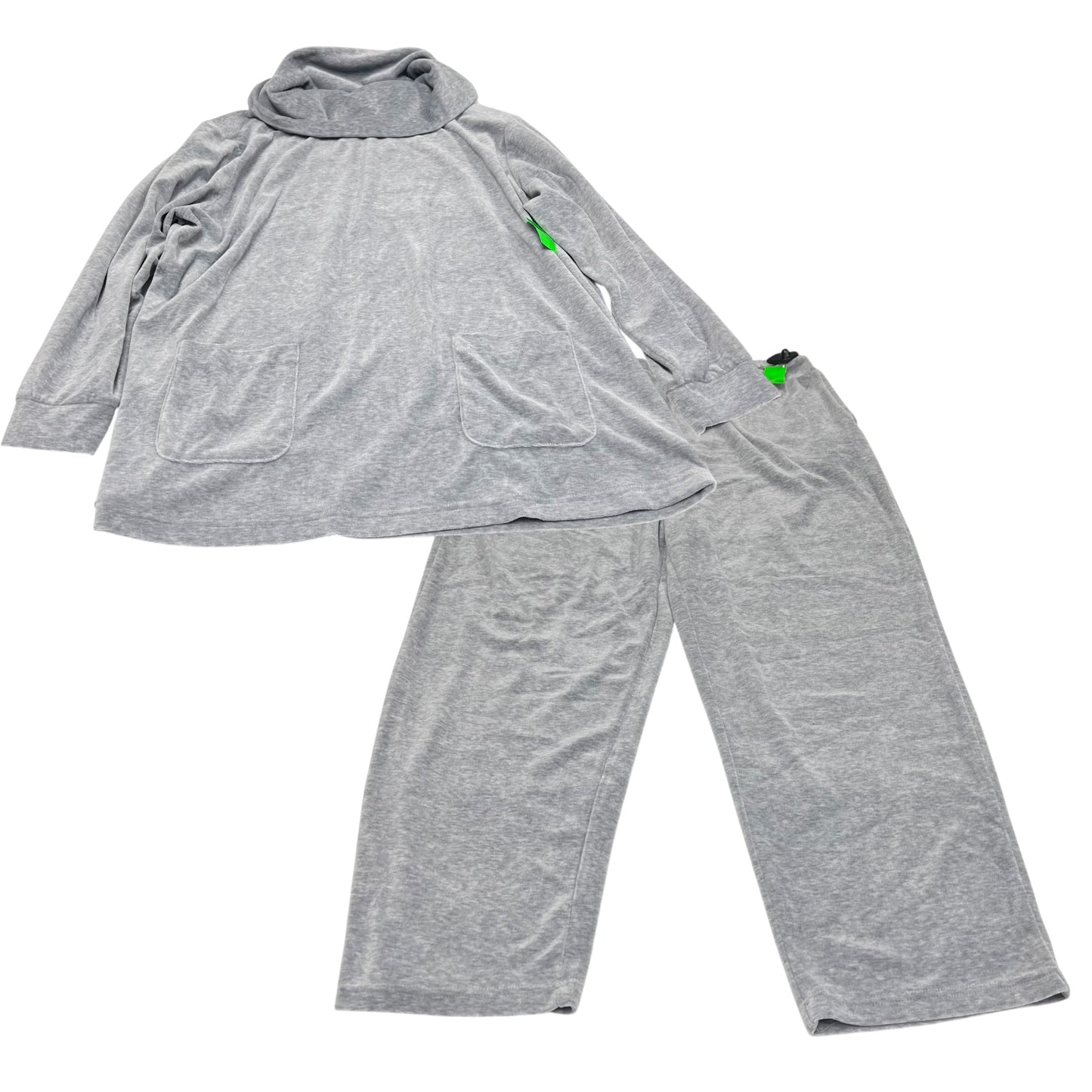 Lounge Set Pants By Feel Good Store In Grey, Size: 1x