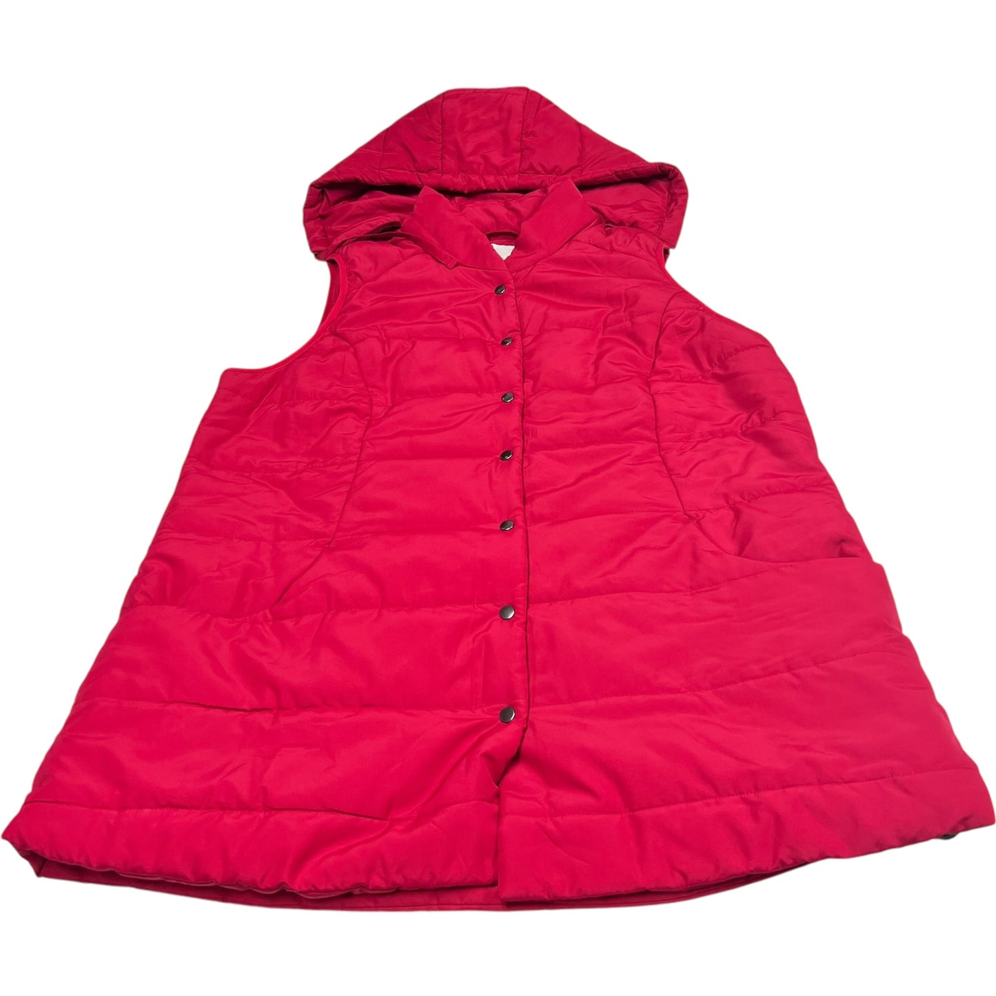 Vest Puffer & Quilted By Coldwater Creek In Red, Size: Xl