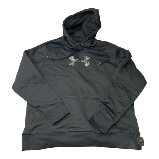 Athletic Sweatshirt Hoodie By Under Armour In Black, Size: Xl