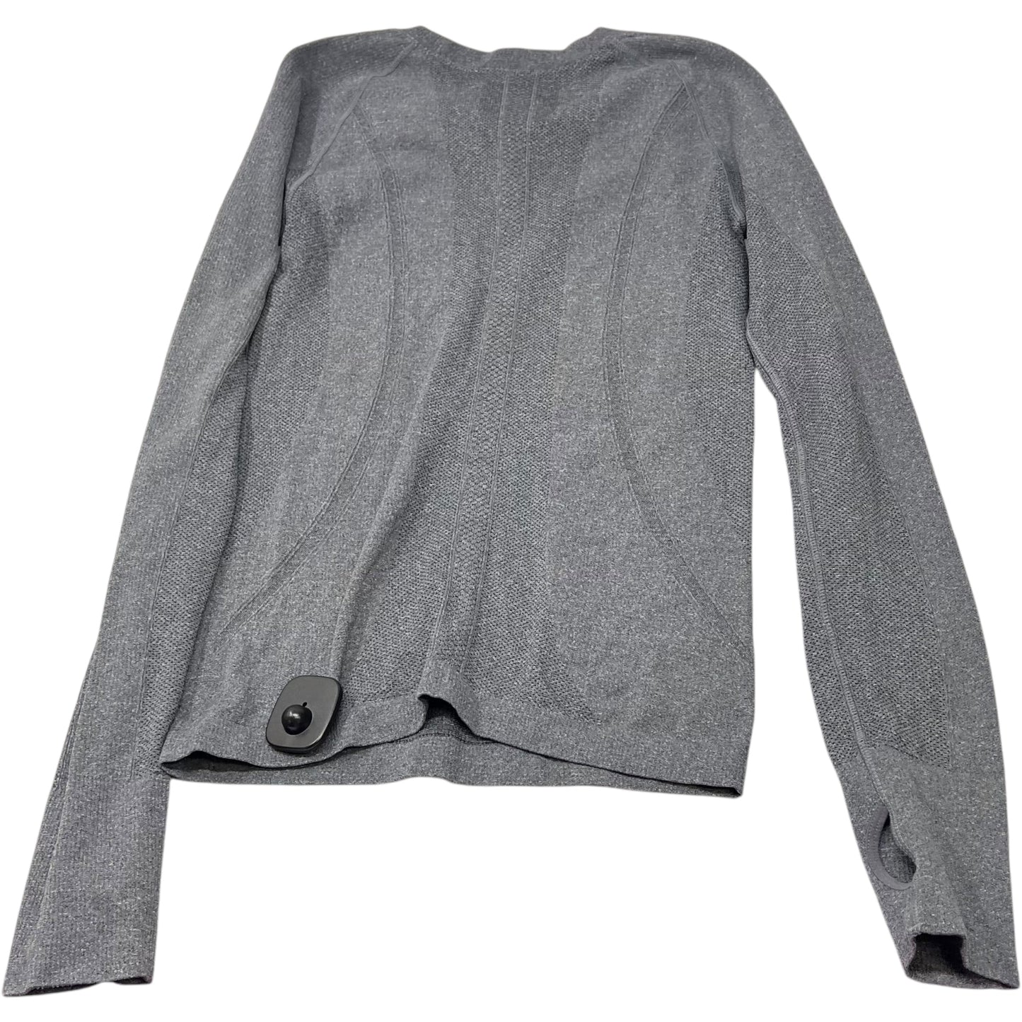 Athletic Top Long Sleeve Crewneck By Climate Wear In Grey, Size: M