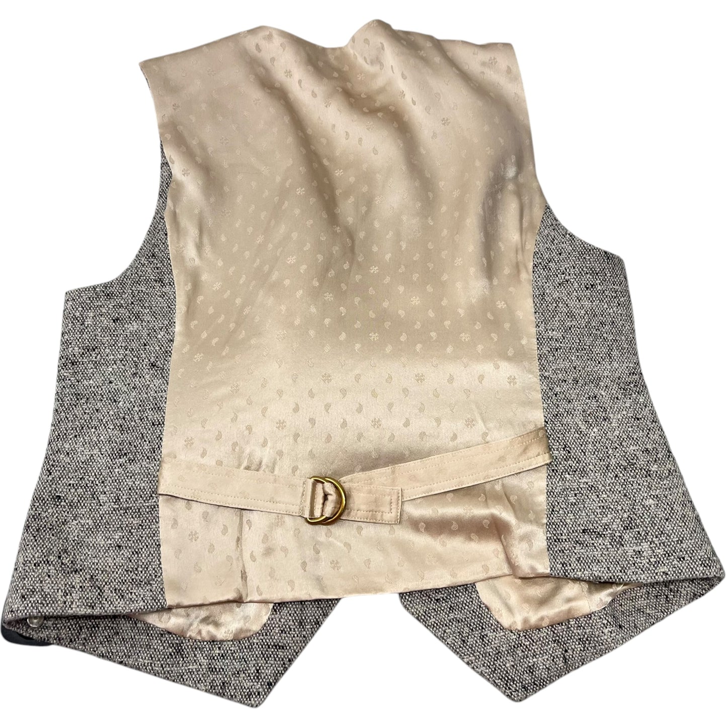 Vest Designer By Tory Burch In Grey & Tan, Size: S