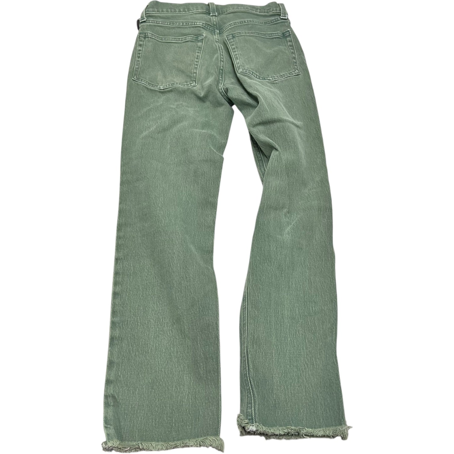 Jeans Straight By Gap In Green Denim, Size: 0