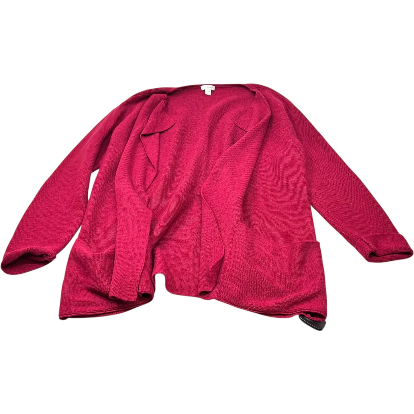 Sweater Cardigan By Pure Jill In Red, Size: M