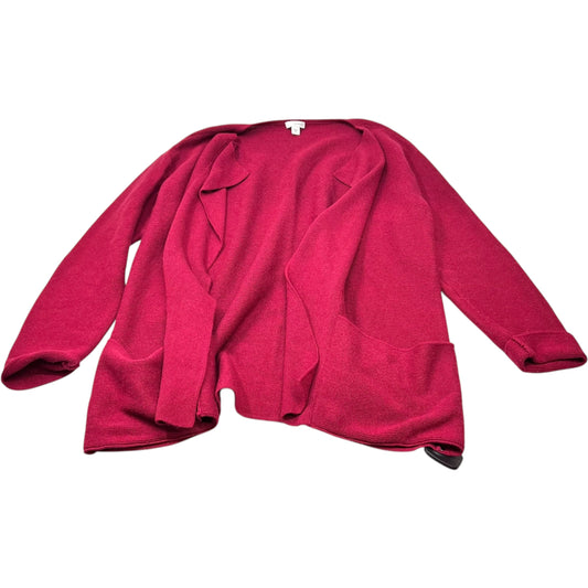 Sweater Cardigan By Pure Jill In Red, Size: M