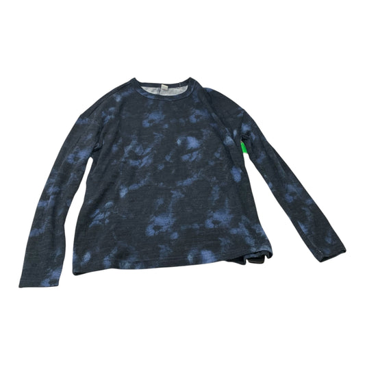 Top Long Sleeve By Old Navy In Black & Blue, Size: Xs