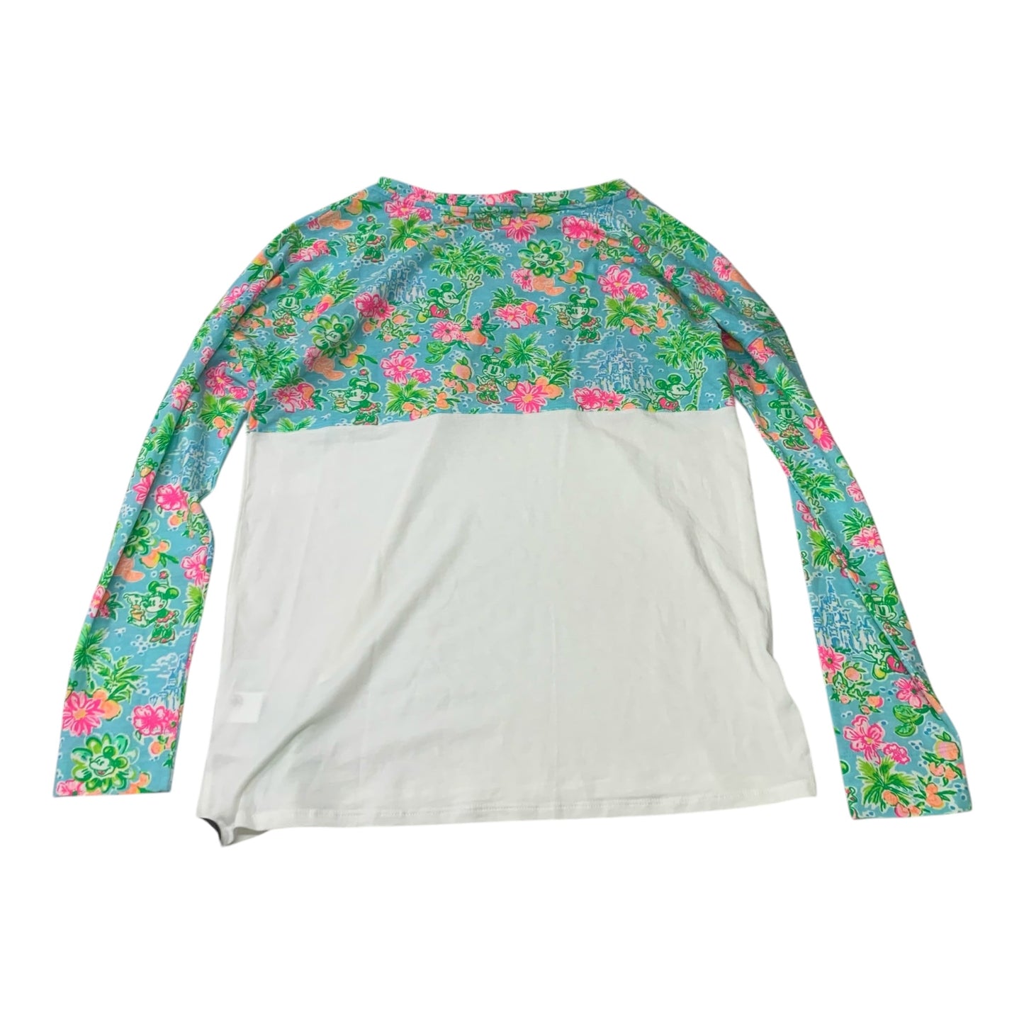 Top Long Sleeve Designer By Lilly Pulitzer In Green & White, Size: Xs