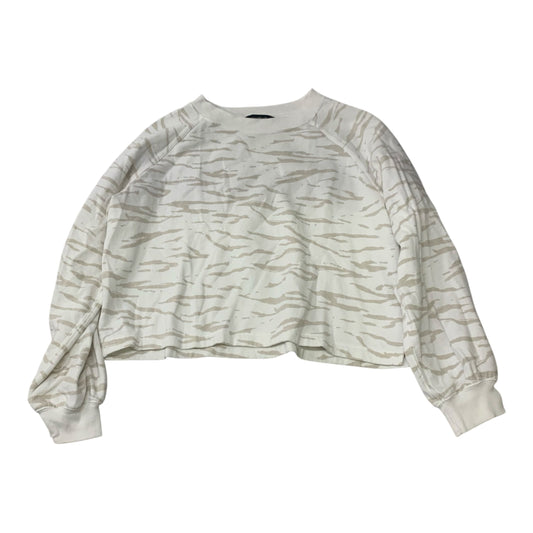 Top Long Sleeve By Abercrombie And Fitch In Zebra Print, Size: S