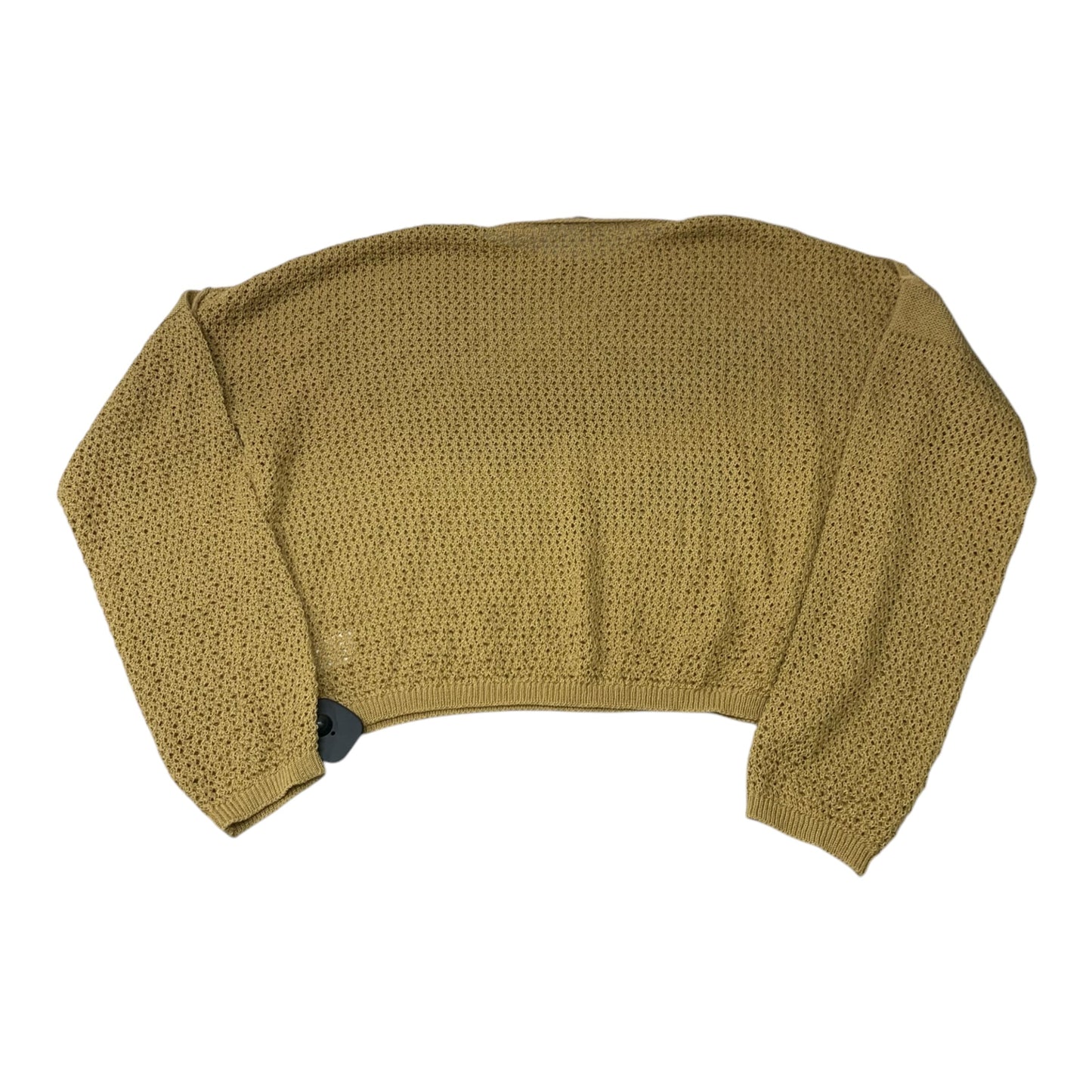 Top Long Sleeve By Double Zero In Tan, Size: M