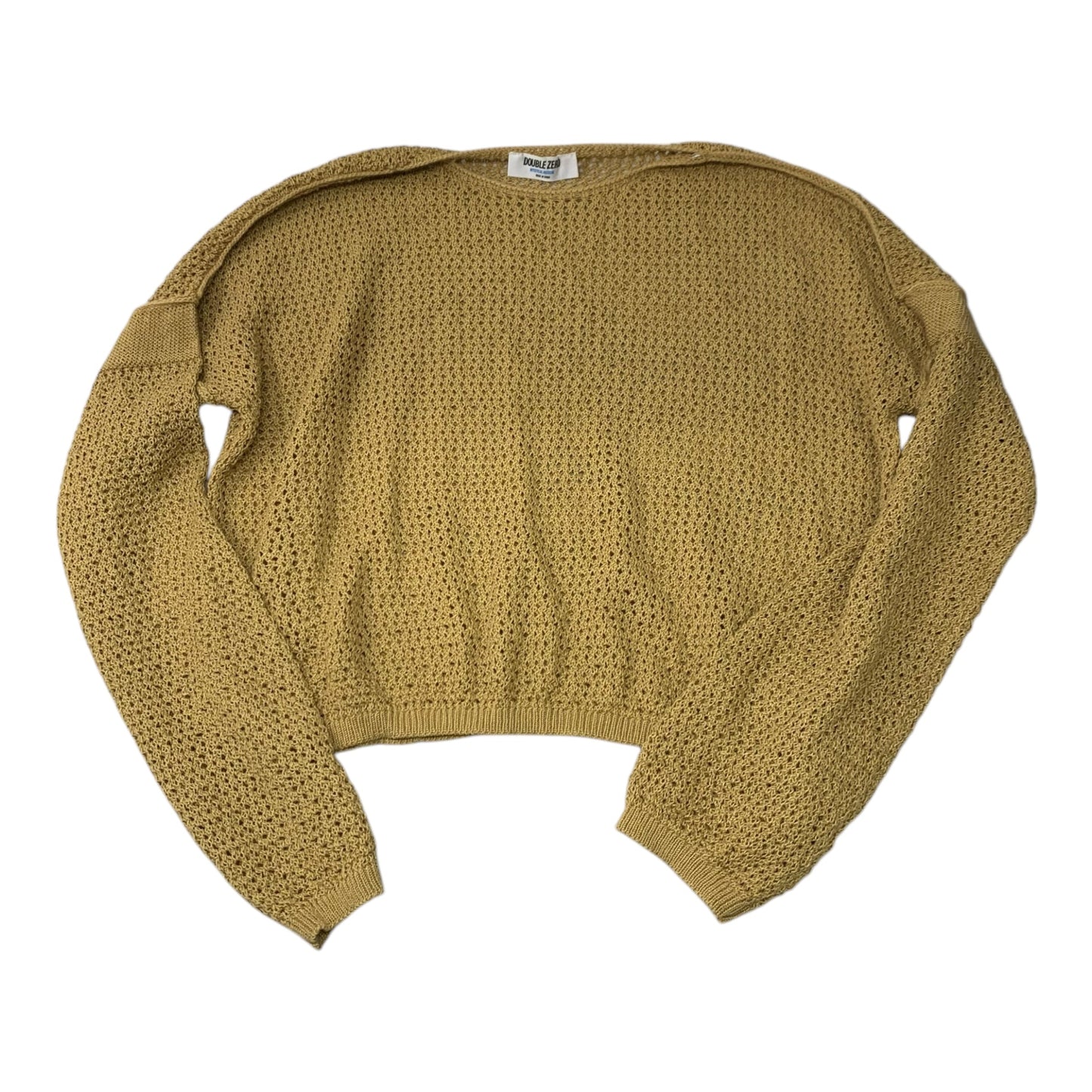 Top Long Sleeve By Double Zero In Tan, Size: M