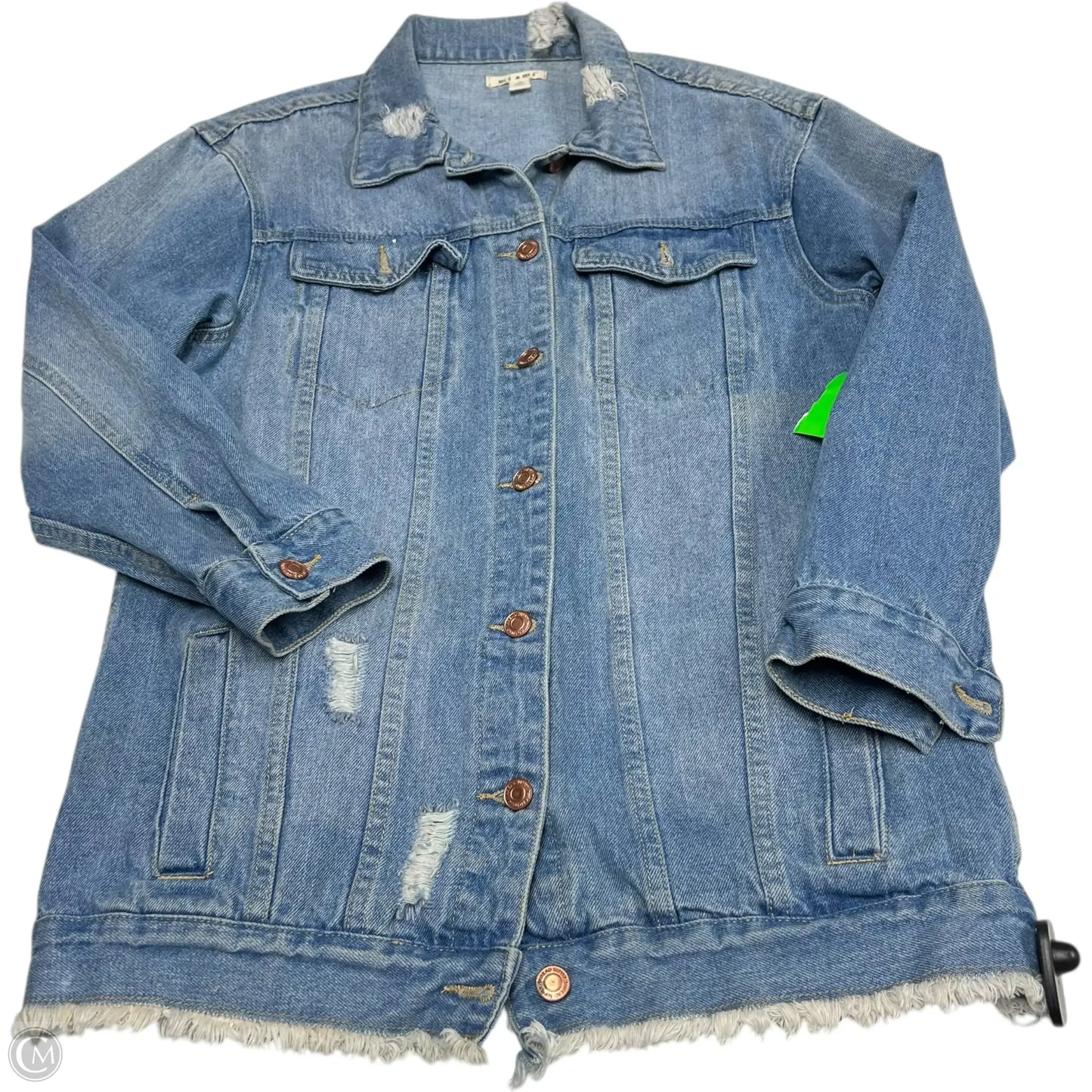 Jacket Denim By Miami In Blue Denim, Size: S